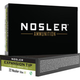 Nosler Expansion Tip Rifle Ammunition 22 Nosler 55 gr. ET SP 20 rd. Nosler Expansion Tip Rifle Ammunition 22 Nosler 55 gr. ET SP 20 rd.
