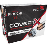 Fiocchi CovertX Pistol Ammo 9mm 124 gr. JHP 20 rd. Fiocchi CovertX Pistol Ammo 9mm 124 gr. JHP 20 rd.