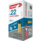Aguila Super Colibri Rimfire Ammo 22 LR. 20 gr. Colibri Lead 50 rd. Aguila Super Colibri Rimfire Ammo 22 LR. 20 gr. Colibri Lead 50 rd.