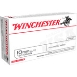 Winchester USA Pistol Ammo 10mm 180 gr. FMJ 50 rd.