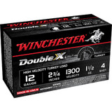 Winchester Double X High Velocity Turkey Load 12 ga. 2.75 in. 1 1/2 oz. 4 Shot 10 rd. Winchester Double X High Velocity Turkey Load 12 ga. 2.75 in. 1 1/2 oz. 4 Shot 10 rd.