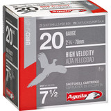 Aguila High Velocity Shotgun Game Load 20 ga. 2.75 in. 1 oz. 7.5 Shot 25 rd.