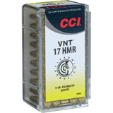 CCI Varmint VNT Rimfire Ammo 17 HMR 17 gr. Varmint Tipped 50 rd. CCI Varmint VNT Rimfire Ammo 17 HMR 17 gr. Varmint Tipped 50 rd.