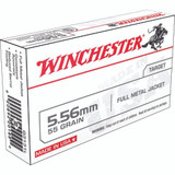 Winchester USA Rifle Ammo 5.56mm 55 gr. FMJ 20 rd. Winchester USA Rifle Ammo 5.56mm 55 gr. FMJ 20 rd.