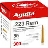 Aguila Rifle Ammo 223 Rem. 55 gr. FMJ 300 rd. Aguila Rifle Ammo 223 Rem. 55 gr. FMJ 300 rd.