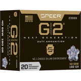 Speer Gold Dot G2 Pistol Ammo 40 S&W 180 gr. G2 20 rd. Speer Gold Dot G2 Pistol Ammo 40 S&W 180 gr. G2 20 rd.