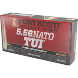 Fort Scott Munitions Rifle Ammo 5.56 NATO 62 gr. TUI Copper 20 rd.