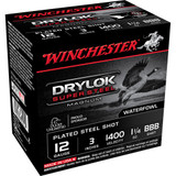 Winchester Drylok Magnum Plated Load 12 ga. 3 in. 1 1/4 oz. BBB Shot 25 rd. Winchester Drylok Magnum Plated Load 12 ga. 3 in. 1 1/4 oz. BBB Shot 25 rd.