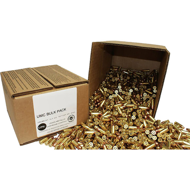 Remington UMC Bulk Pistol Ammo 9mm 115 gr. FMJ 500 rd. Loose Pack