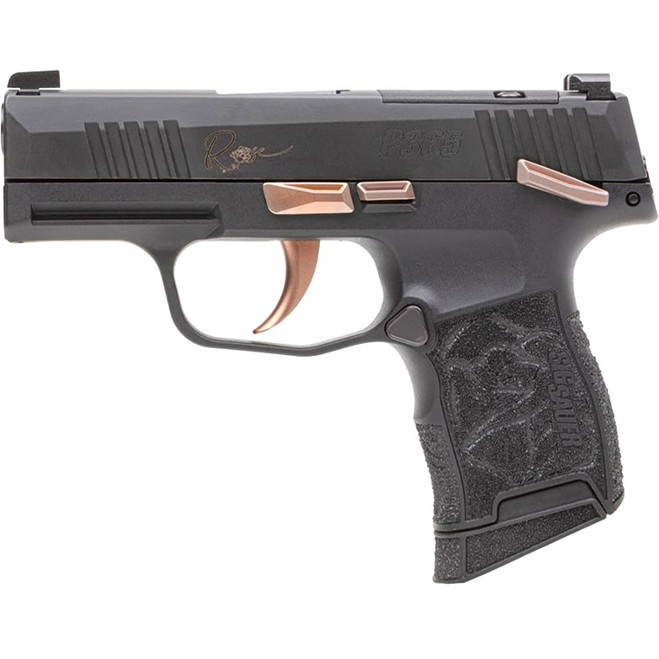Sig Sauer P365 Rose Pistol 380 ACP 3.1in Barrel 10rd Magazine Black TS Sig Sauer P365 Rose Pistol 380 ACP 3.1in Barrel 10rd Magazine Black TS