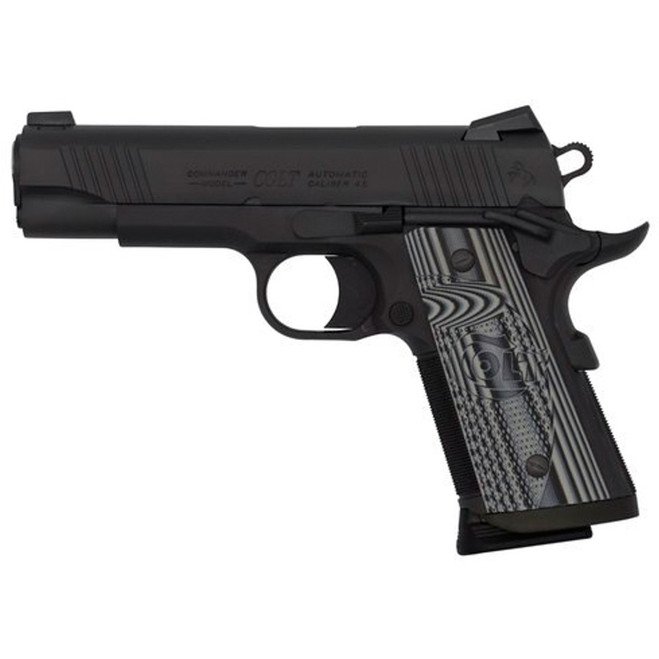 Colt 1911 CCU Concealed Carry Officers Pistol 9mm 4.25 in. Anodize / Black DLC 9 rd. Colt 1911 CCU Concealed Carry Officers Pistol 9mm 4.25 in. Anodize / Black DLC 9 rd.