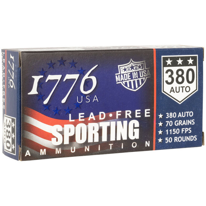 1776 USA Lead Free Sporting Pistol Ammo 45 ACP 140 gr. LFB 50 rd