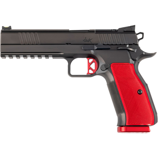 Dan Wesson DWX Optic Ready Pistol 9mm 4.95 in. Black/Red Grips 19+1 rd.