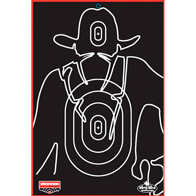 Birchwood Casey Dirty Bird Gunslinger Silhouette 12x18" 6pk Birchwood Casey Dirty Bird Gunslinger Silhouette 12x18" 6pk