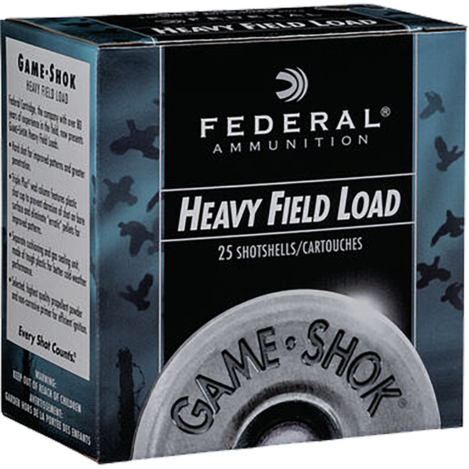 Federal Game-Shok Heavy Field Load 12 Gauge 2.75 in. 1 1/8 oz. 6 Shot 25 rd.