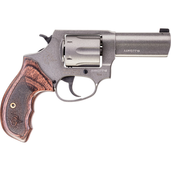 Rock Island M206 Spurless Revolver 38 Spl 2 in. Matte Nickel Wood
