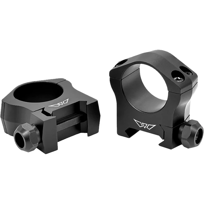 Warne Mountain Tech Scope Rings Matte Black 1 in. Low