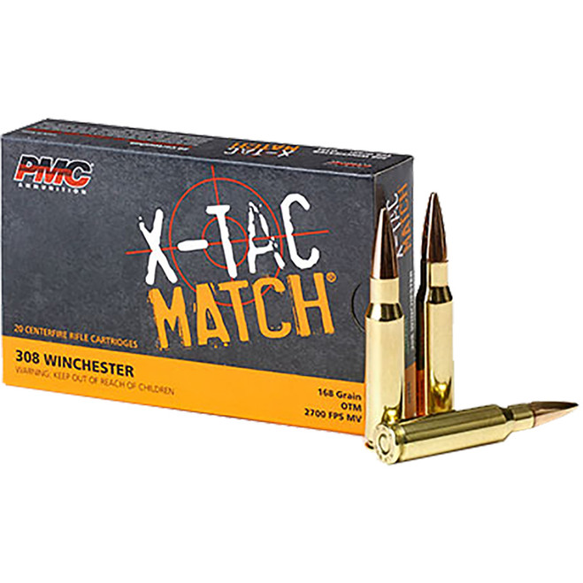PMC X-Tac Match Rifle Ammo 308 Win. OTM 168 gr. 20 rd. PMC X-Tac Match Rifle Ammo 308 Win. OTM 168 gr. 20 rd.