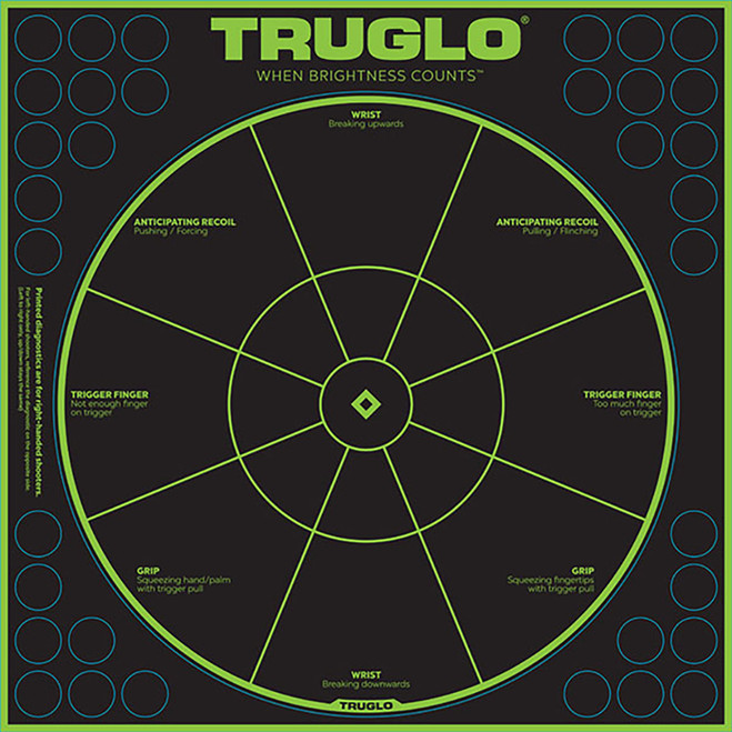 TruGlo TruSee Splatter Handgun Diagnostic Target Green 12x12 6pk TruGlo TruSee Splatter Handgun Diagnostic Target Green 12x12 6pk