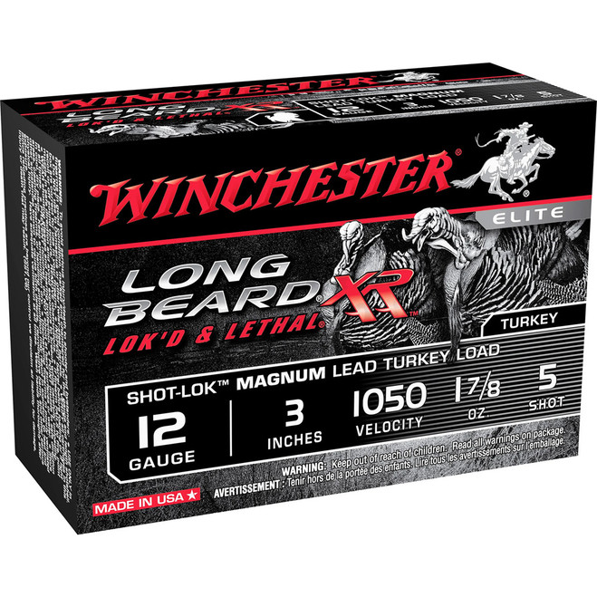 Winchester Long Beard XR Shotgun Ammo 12 ga. 3 in. 1.75 oz. 5 Shot NWTF Anniversary 10rd Winchester Long Beard XR Shotgun Ammo 12 ga. 3 in. 1.75 oz. 5 Shot NWTF Anniversary 10rd