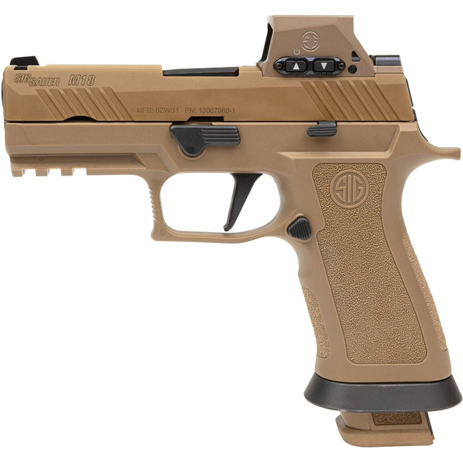 Sig Sauer M18 X-Carry Pistol 9mm 3.9 in. Coyote w/ Romeo Sig Sauer M18 X-Carry Pistol 9mm 3.9 in. Coyote w/ Romeo