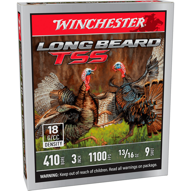 Winchester Long Beard TSS Load 410 ga. 3 in. #9 TSS 1 1/2 oz 5 rd. Winchester Long Beard TSS Load 410 ga. 3 in. #9 TSS 1 1/2 oz 5 rd.