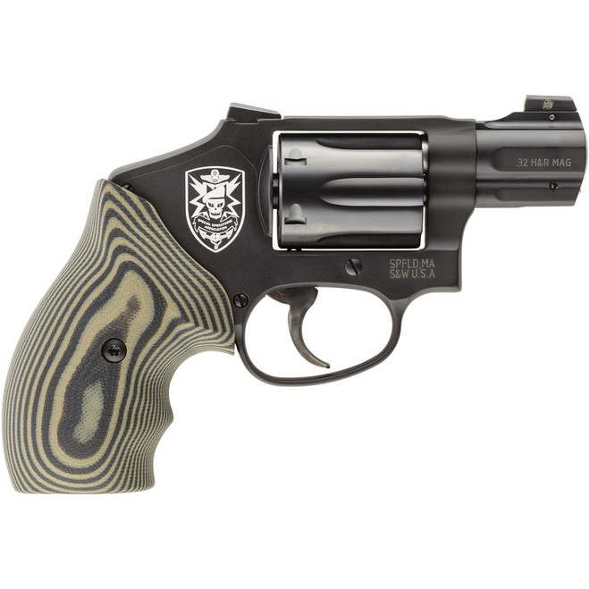 Smith and Wesson 432 UC Revolver 32 H&R Mag. 1.675in Barrel 6rd SOA Logo Smith and Wesson 432 UC Revolver 32 H&R Mag. 1.675in Barrel 6rd SOA Logo