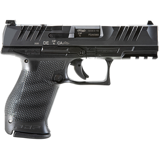 Walther PDP Compact Optic Ready Pro SD Pistol 9mm 4.6 in. Black 10 rd. Threaded Walther PDP Compact Optic Ready Pro SD Pistol 9mm 4.6 in. Black 10 rd. Threaded