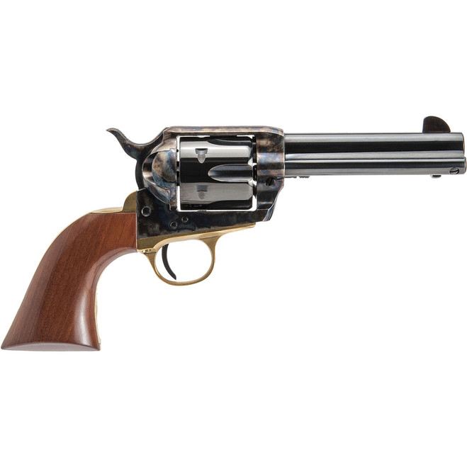 Cimarron Pistolero Revolver 45 Long Colt 4.75 in. Nickel Blued 6