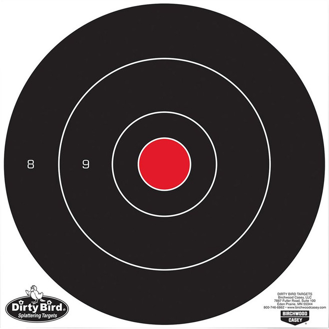 Birchwood Casey Dirty Bird Target Bullseye 8 in. 25 pk. Birchwood Casey Dirty Bird Target Bullseye 8 in. 25 pk.