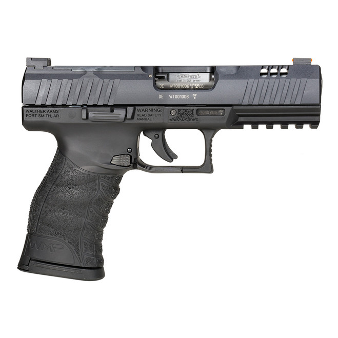 Walther WMP Optic Ready Pistol 22 WMR 4.5 in. Black 15 rd. Walther WMP Optic Ready Pistol 22 WMR 4.5 in. Black 15 rd.