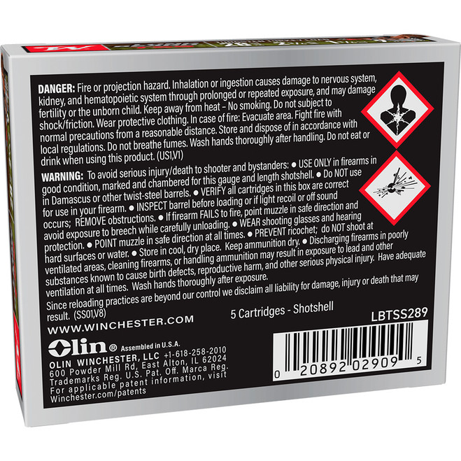Winchester Long Beard TSS Load 28 ga. 2.75 in. #9 TSS 1 1/4 oz 5 rd. Winchester Long Beard TSS Load 28 ga. 2.75 in. #9 TSS 1 1/4 oz 5 rd.
