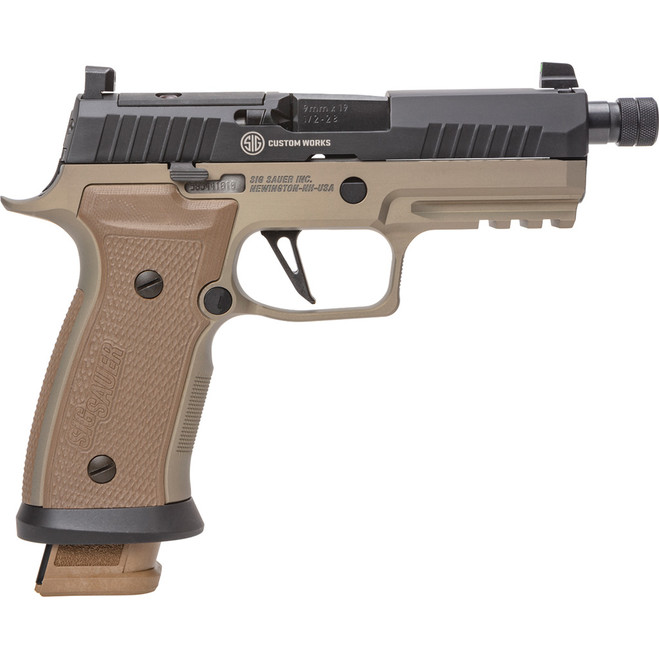 Sig Sauer P320 AXG Combat Pistol 9mm 4.6in Barrel 21rd Mgazine FDE Frame Sig Sauer P320 AXG Combat Pistol 9mm 4.6in Barrel 21rd Mgazine FDE Frame