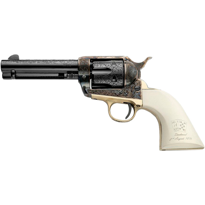Pietta 1873 Deadman's Hand Revolver 357 Mag. 4.75 in. White Polimer AE Grip Pietta 1873 Deadman's Hand Revolver 357 Mag. 4.75 in. White Polimer AE Grip