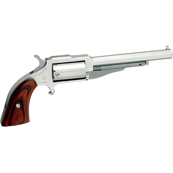 NAA 22MC Mini-Revolver 22 WMR Stainless/Rosewood 1.63 in. 5 rd