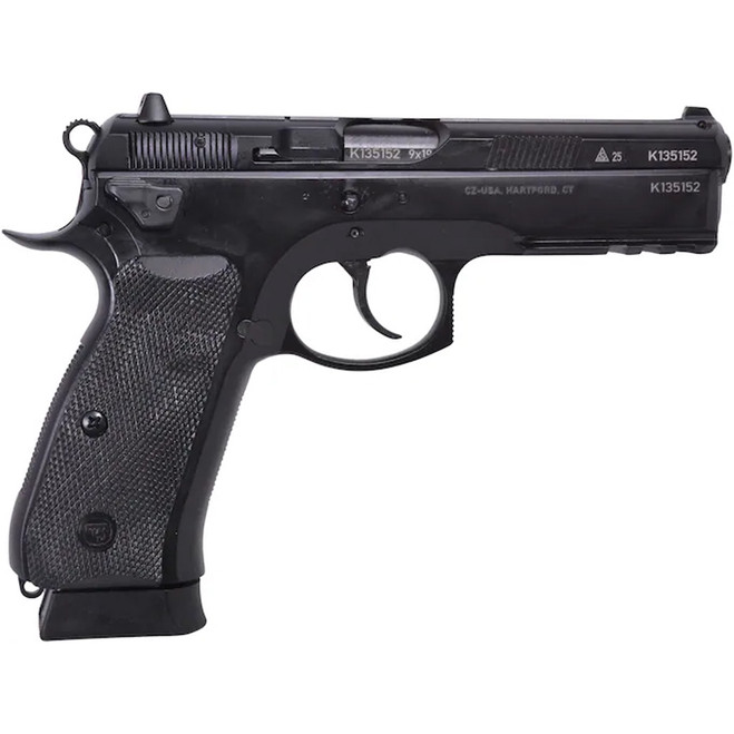 CZ 75 S01 Tactical 50th Anniversary Elite Pistol 9 mm 4.6 in. Black w/Ambi Decocker 10 rd.