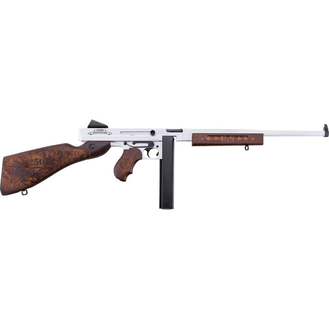 Auto-Ordnance TM1 Navy 250th Carbine 45 ACP 16.5in WHT/BLK/GLD/Walnut Engraved 20/30rd