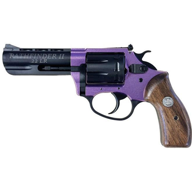 Charter Arms Pathfinder II Revolver 22 LR 3.5 in. Lavender/Black w/Adj Sights 8 rd