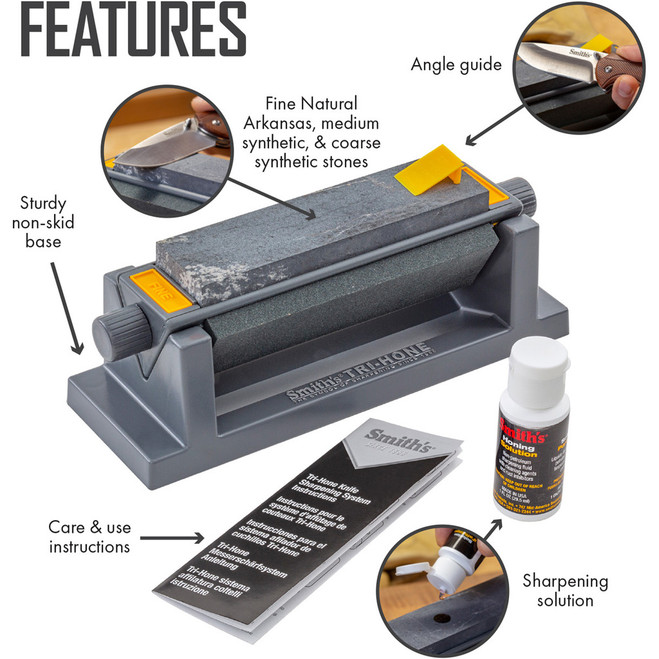 Smiths Three Stone Sharpening System 6"