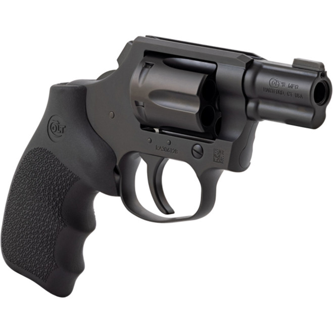 Colt Night Cobra Revolver 38 SPL 2 in. Black DLC w/Hogue Grip 6 rd.