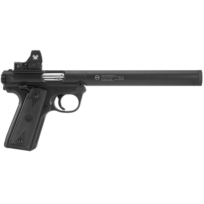 Maxim Ruger Mark IV Suppressed Pistol 22 LR 5.9 in. Black w/Vortex Defender-ST 10 rd.