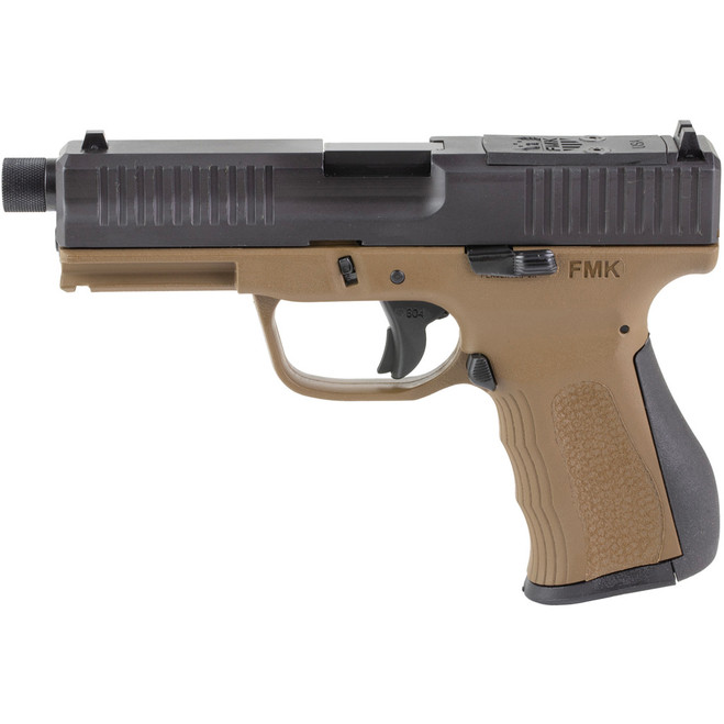 FMK G3 Threaded Barrel Pistol 9mm 4.5 in. Burnt Bronze w/ Glock Comp Sights 14rd