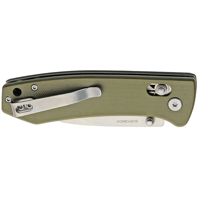 SZCO G10 Rolling Lock Stainless Folder Knife 4.25 in. Moss Green