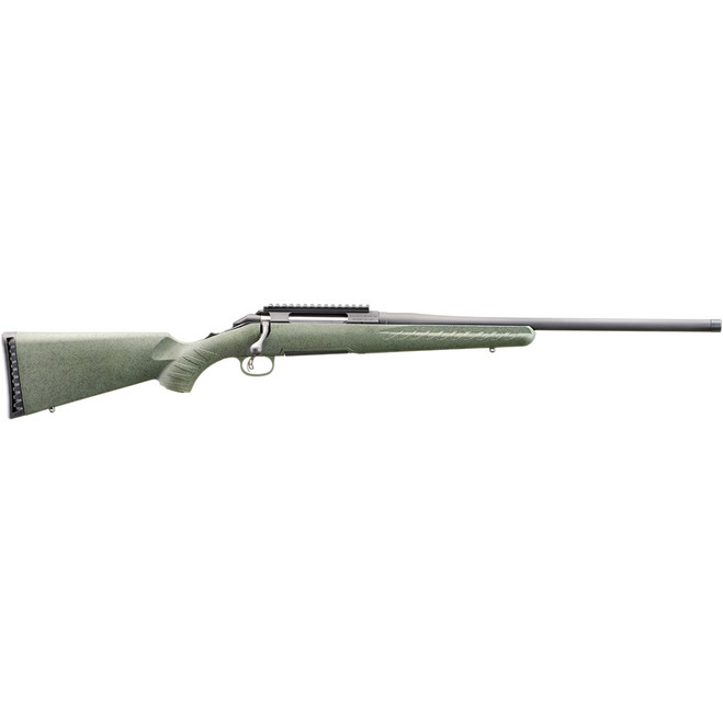 Glenfield Model A Rifle 243 WIn. 20in Barrel 4rd Green Splatter Stock