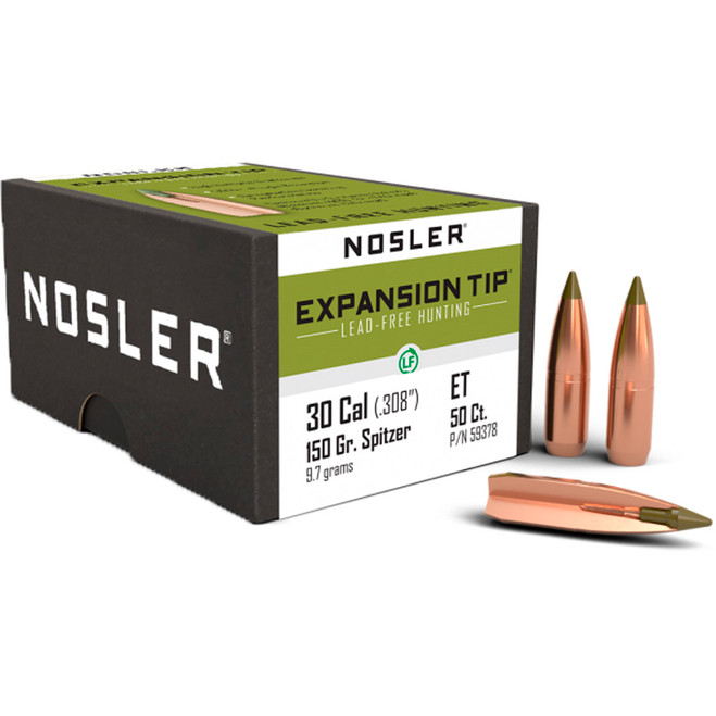 Nosler Expansion Tip Bullet Spitzer Point 50 pk. Nosler Expansion Tip Bullet Spitzer Point 50 pk.