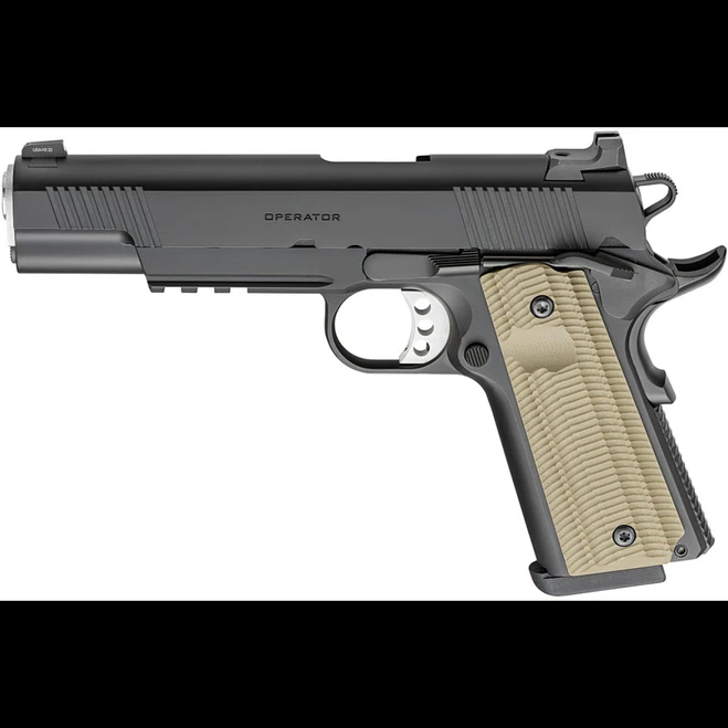 Springfield Armory 1911 Operator Pistol 45 ACP 5in Barrel 9rd Magazines Black