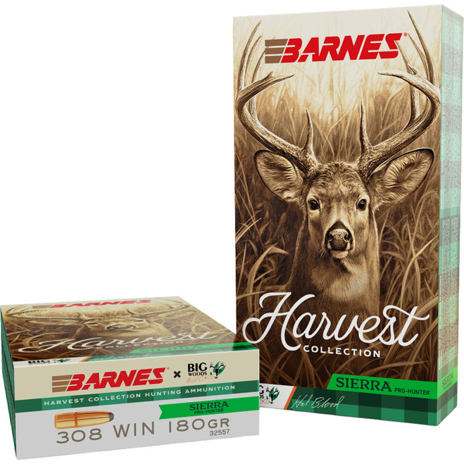 Barnes Harvest Collection Rifle Ammo 308 Win. 180 gr. Big Woods Edition 20 rd. 