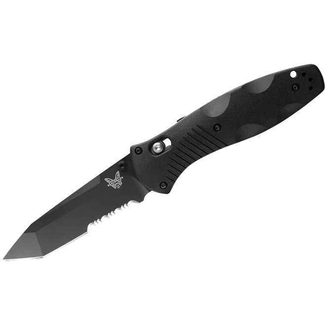 Benchmade Barrage Tanto Folding Knife Tanto Serated Black