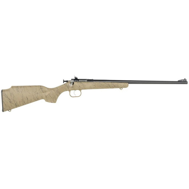 Keystone Crickett Rifle 22 LR 16.1 in. Blued/Tan w/Black Web
