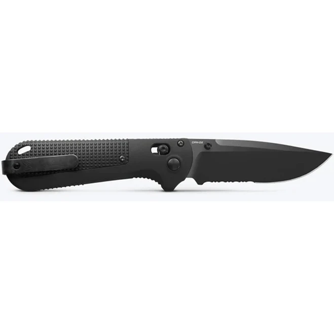 Benchmade Redoubt Folding Knife Axis Drop Point Black